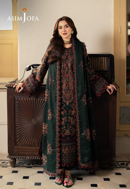 Asim jofa 3PC Embroidered Lawn Suit – Premium Summer Collection