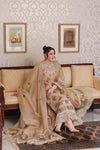 ANEELAS Unstitched Luxury Lawn Embroidered 3pc Cotton Net Duppata SDC-1156