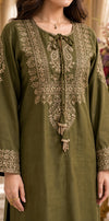 Batik Heavy Embroidered Dhanak 2Piece Suit SDCW-1235