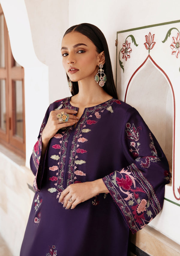 Batik Heavy Embroidered Dhanak 2Piece Suit SDCW-1235