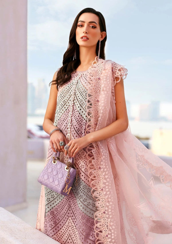 MARIA B Luxury Lawn Unstitched Lawn chicken curry Embroidered 3 Piece Suit SDC-1071
