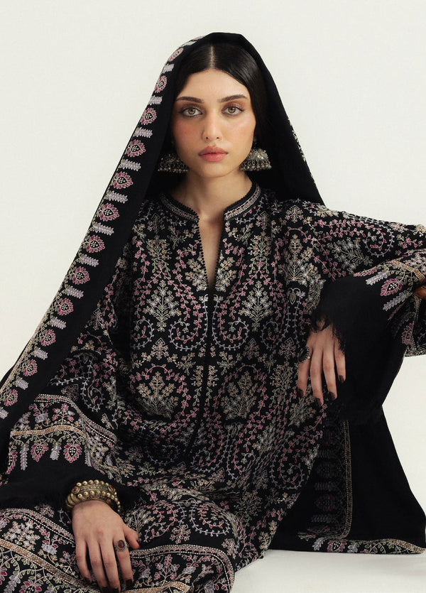 Zara By Shah Jahan ✦-Premium Unstitched Dhanak Embroidered with Dhanak Embroidery Shawls Suit SDCW-1246