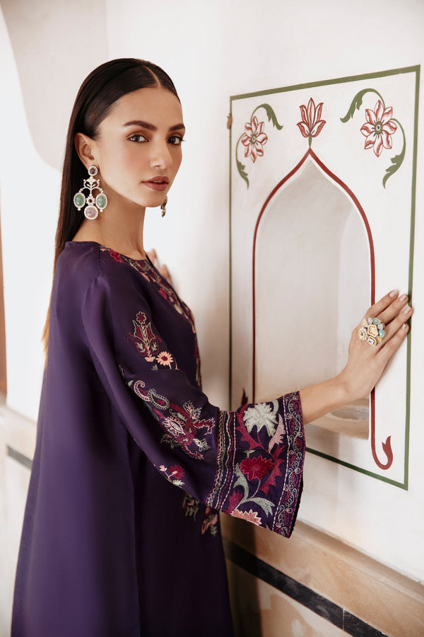 Batik Heavy Embroidered Dhanak 2Piece Suit SDCW-1235
