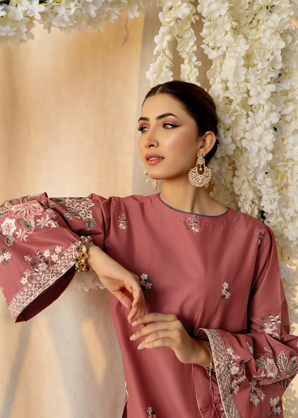 Urge Heavy Embroidered Dhanak 2Piece Suit SDCW-1235