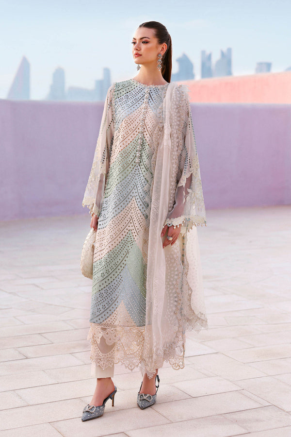 MARIA B Luxury Unstitched Lawn chicken curry Embroidered 3 Piece Suit SDC-1072