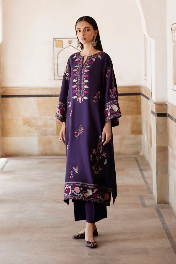 Batik Heavy Embroidered Dhanak 2Piece Suit SDCW-1235