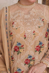 ANEELAS Unstitched Luxury Lawn Embroidered 3pc Cotton Net Duppata SDC-1156