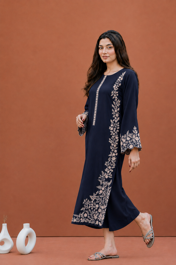 Maria.B Heavy Embroidered Dhanak 2Piece Suit SDCW-1235