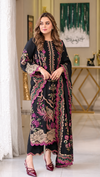ANEELAS- 3PC DHANAK FABRIC EMBROIDERED SHIRT WITH DHANAK EMBROIDERED SHAWL AND TROUSER SDCW-1281