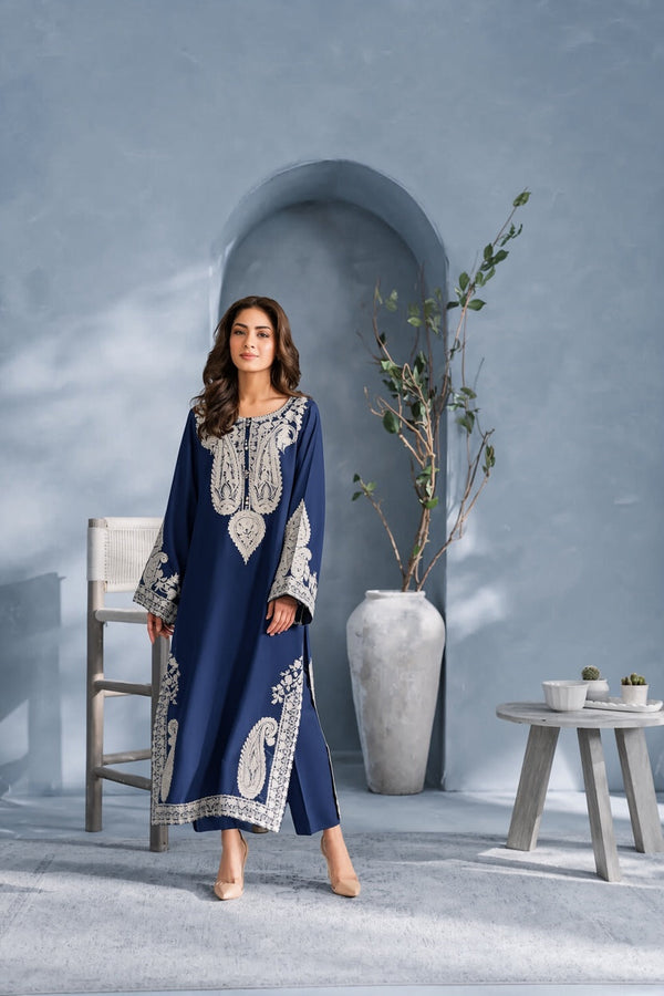 MARANA Heavy Embroidered Dhanak 2Piece Suit SDCW-1235