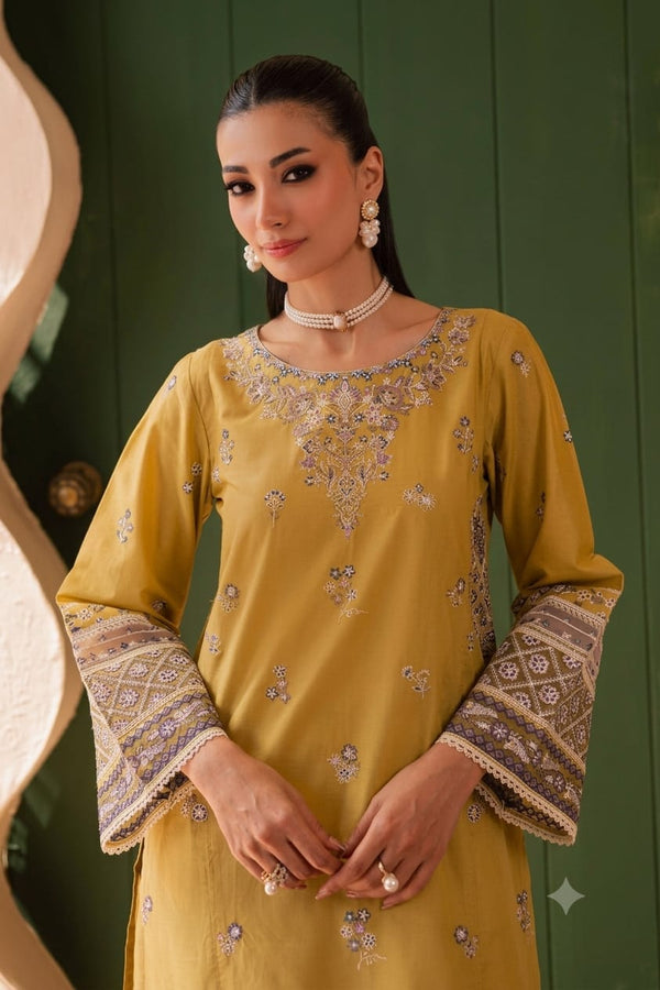Zarif Heavy Embroidered Dhanak 2Piece Suit SDCW-1235
