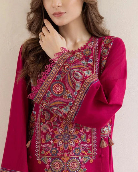 Jazmin Heavy Embroidered Dhanak 2Piece Suit SDCW-1220