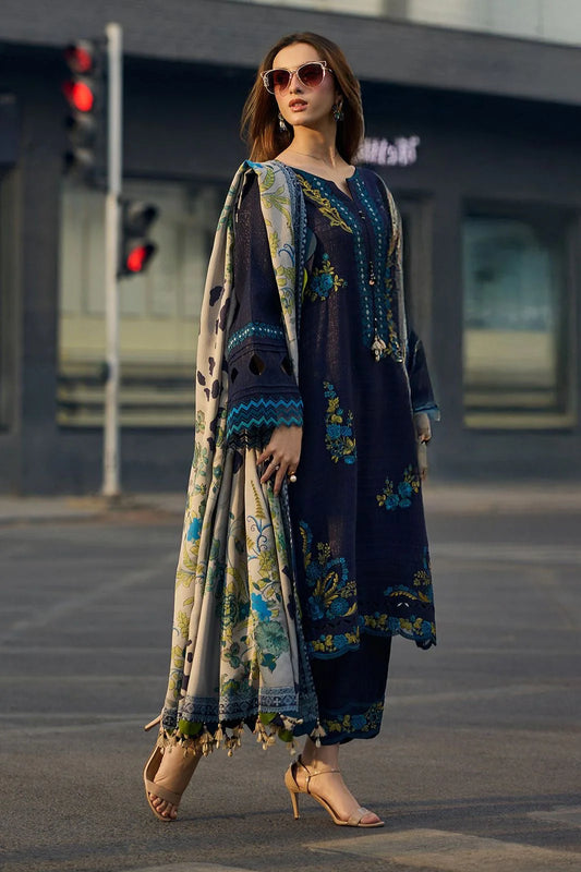 CHARIZMA 3PC LAWN UNSTITCHED EMBROIDERED Code:4017