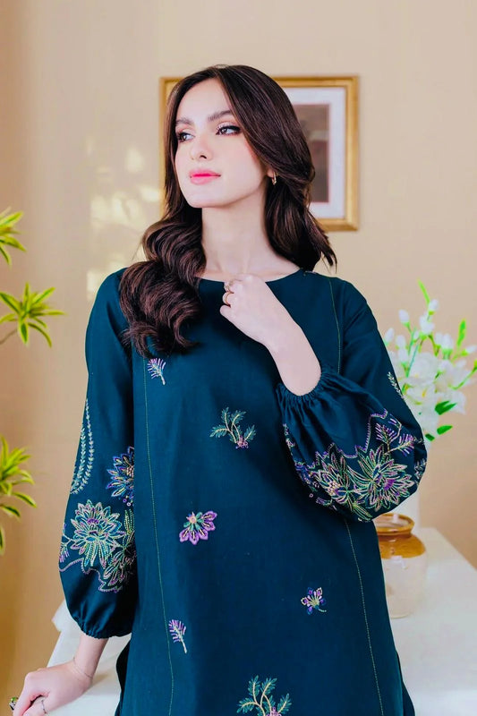 BATIK 2PC UNSTITCH EMBROIDERED Code:4020
