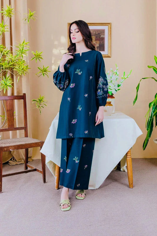 BATIK 2PC UNSTITCH EMBROIDERED Code:4020