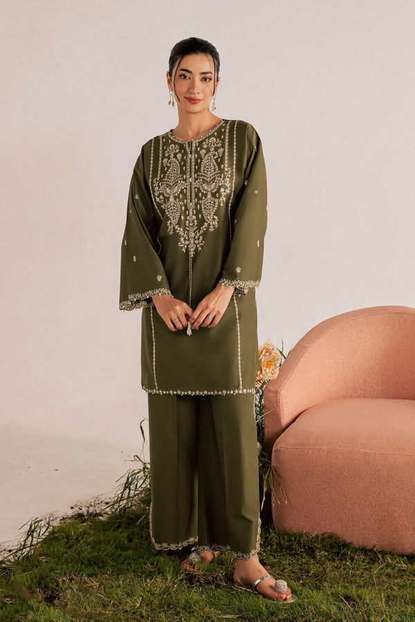 BATIK Heavy Embroidered Dhanak 2Piece Suit SDCW-1235