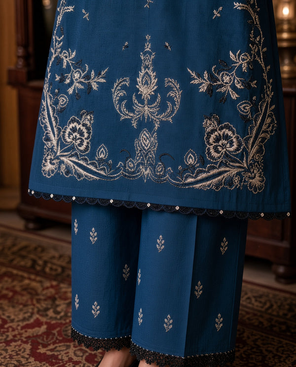 Seran Heavy Embroidered Dhanak 2Piece Suit SDCW-1235