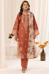 Mohagni✦-Premium Unstitched Dhanak Embroidered with Printed Shawls 3pc Suit SDCW-1239