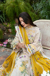 ANEELAS -3PC DHANAK EMBROIDERED SHIRT WITH DHANAK EMBROIDERED SHAWL AND TROUSER SDCW-1277