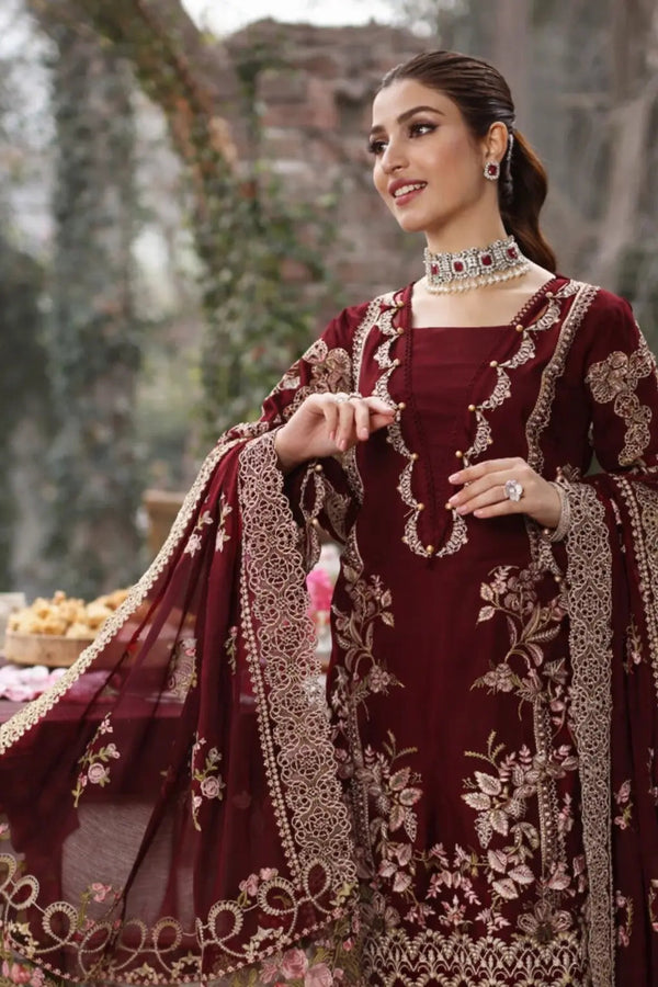 KAHF LAWN UNSTITCHED 3PC EMBROIDERED SDC-1062