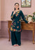 Zimml Heavy Embroidered Dhanak 2Piece Suit SDCW-1235
