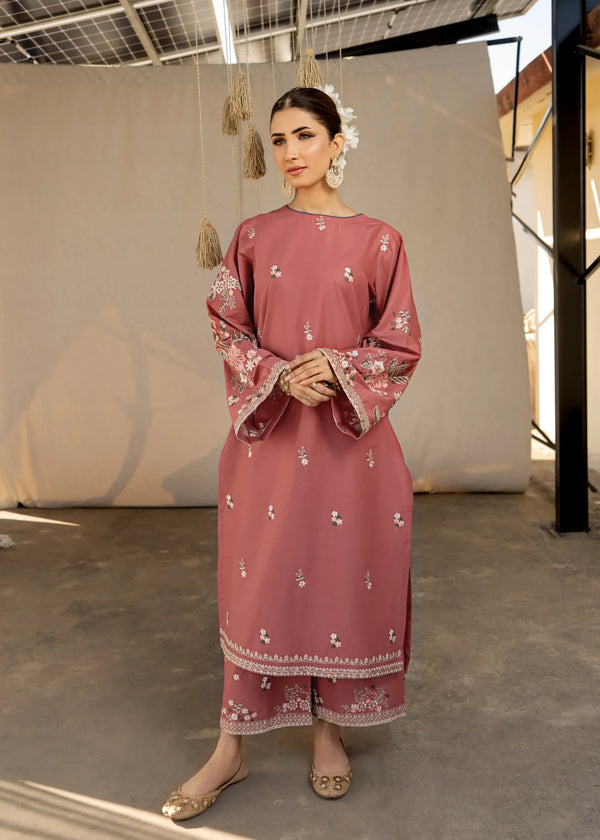 Urge Heavy Embroidered Dhanak 2Piece Suit SDCW-1235