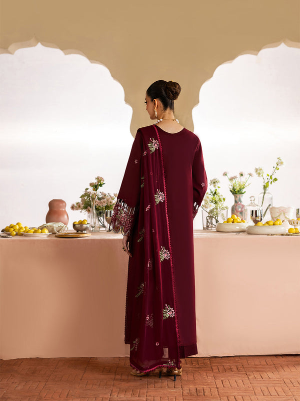 LAAM ✦-Premium Unstitched Dhanak Embroidered with Dhanak Embroidery Shawls Suit SDCW-1243