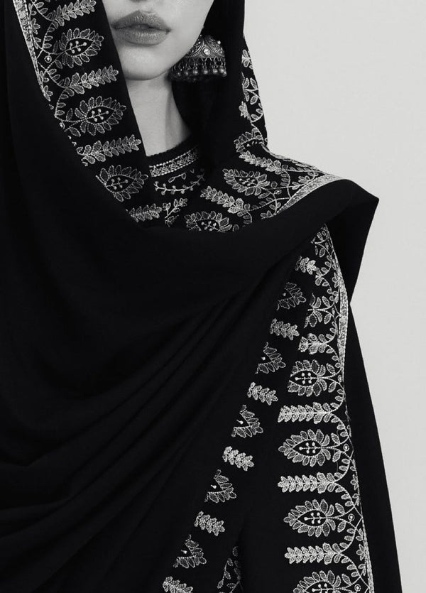 Zara By Shah Jahan ✦-Premium Unstitched Dhanak Embroidered with Dhanak Embroidery Shawls Suit SDCW-1246