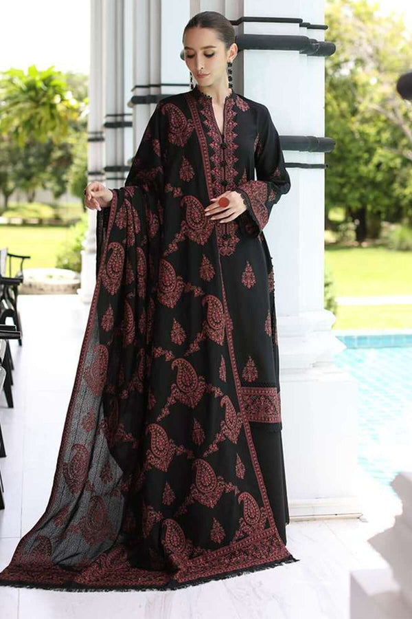 Bareeze karandi Luxury Embroidered Winter 3 Piece Dress SDCW-1252