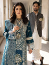 MAHNUR ✦-Premium Unstitched Dhanak Embroidered with Dhanak Embroidery Shawls Suit SDCW-1244