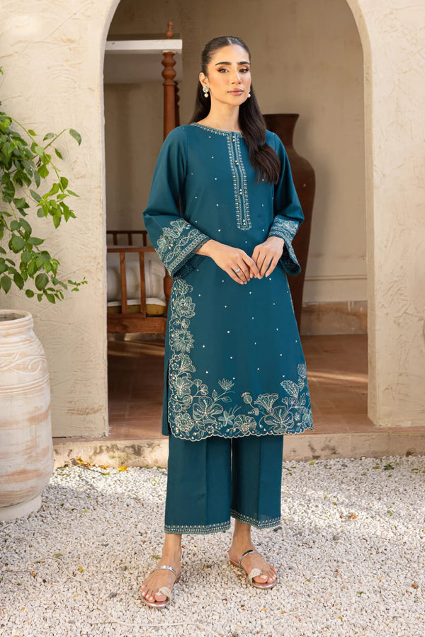 BATIK Heavy Embroidered Dhanak 2Piece Suit SDCW-1235