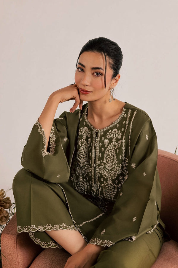 BATIK Heavy Embroidered Dhanak 2Piece Suit SDCW-1235