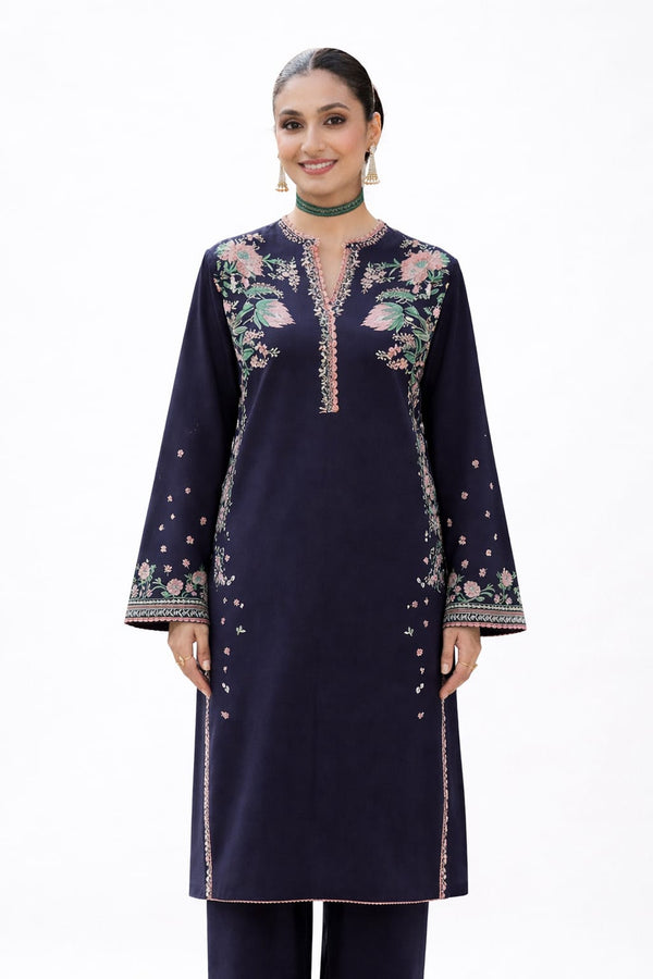 EHTNIC Heavy Embroidered Dhanak 2Piece Suit SDCW-1235