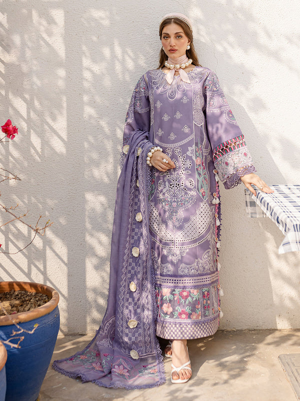 PARISHAY Luxury Lawn'Unstitched/ 3 Pcs Suit SDC-1085