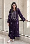 Afsheen Heavy Embroidered Dhanak 2Piece Suit SDCW-1235