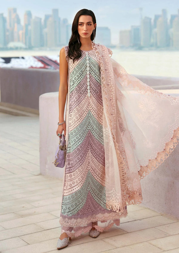 MARIA B Luxury Lawn Unstitched Lawn chicken curry Embroidered 3 Piece Suit SDC-1071