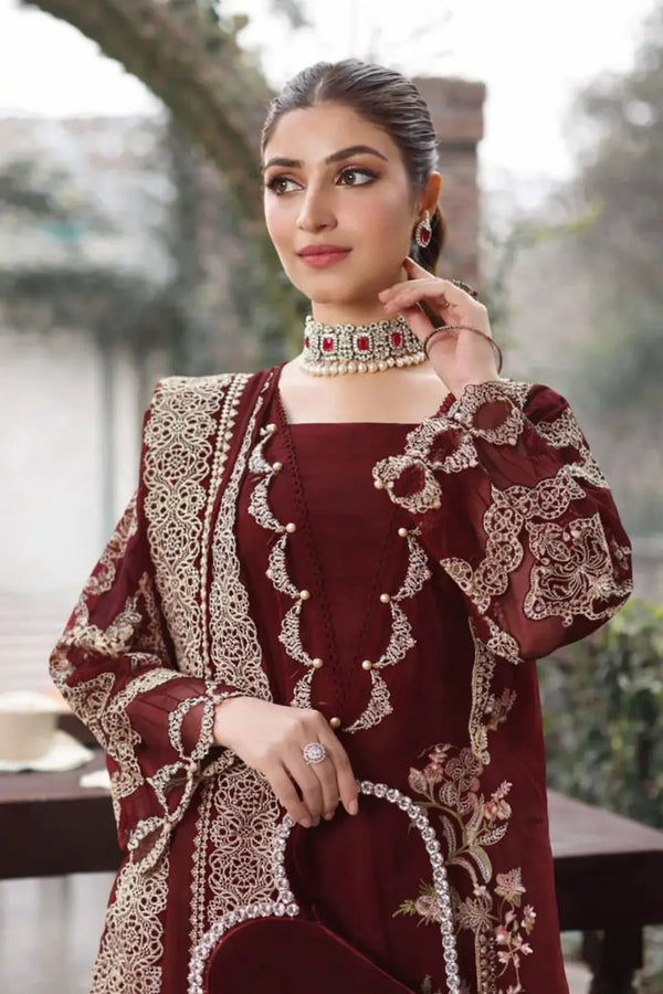 KAHF LAWN UNSTITCHED 3PC EMBROIDERED SDC-1062