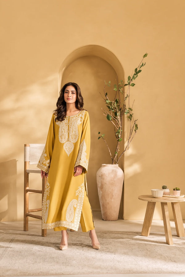 MARANA Heavy Embroidered Dhanak 2Piece Suit SDCW-1235