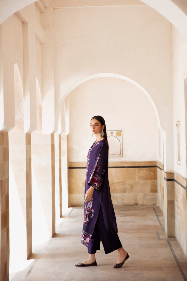 Batik Heavy Embroidered Dhanak 2Piece Suit SDCW-1235