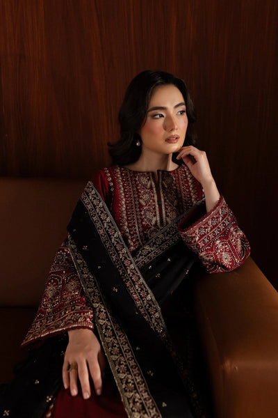 BATIK -3PC DHANAK EMBROIDERED SHIRT WITH DHANAK EMBROIDERED SHAWL AND TROUSER SDCW-1270