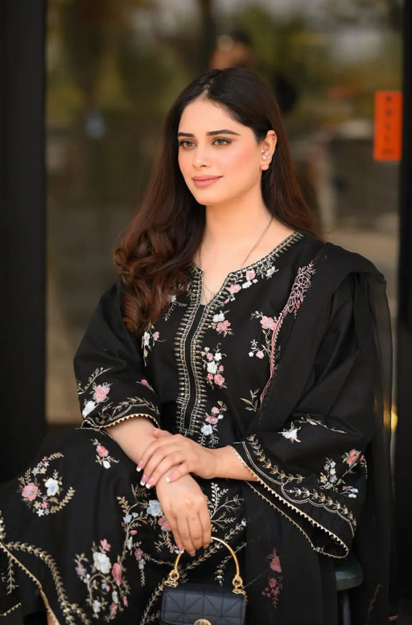 HANIYA SUMMER 3PIECE LAWN EMBROIDERED SUIT SDC-1151