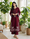 Zellbury Heavy Embroidered Dhanak 2Piece Suit SDCW-1235