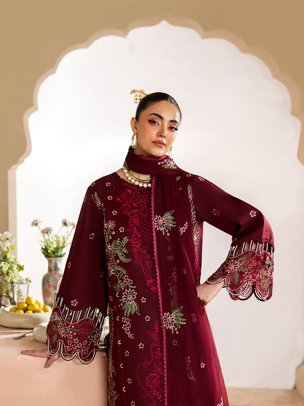 LAAM ✦-Premium Unstitched Dhanak Embroidered with Dhanak Embroidery Shawls Suit SDCW-1243