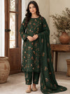 ANEELAS✦-Premium Unstitched Dhanak Embroidered 3pc Suit SDCW-1238