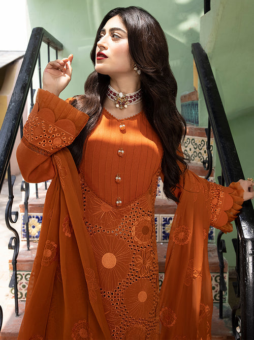 Afsaneh3PC Lawn Luxury Embroidered unstitched SDC-1159