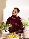 LAAM ✦-Premium Unstitched Dhanak Embroidered with Dhanak Embroidery Shawls Suit SDCW-1243