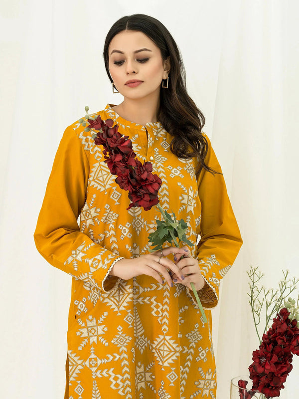 LIME LIGHT Heavy Embroidered Dhanak 2Piece Suit SDCW-1221