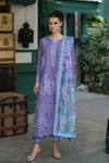 MUSHQ 3PC DHANAK FABRIC EMBROIDERED SHIRT WITH DHANAK PRINTED SHAWL AND TROUSER SDCW-1231