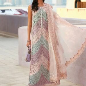 suidhagay s (d 28) maria b chickenkari embroidered 3pc lawn dress with munnaar print dupatta